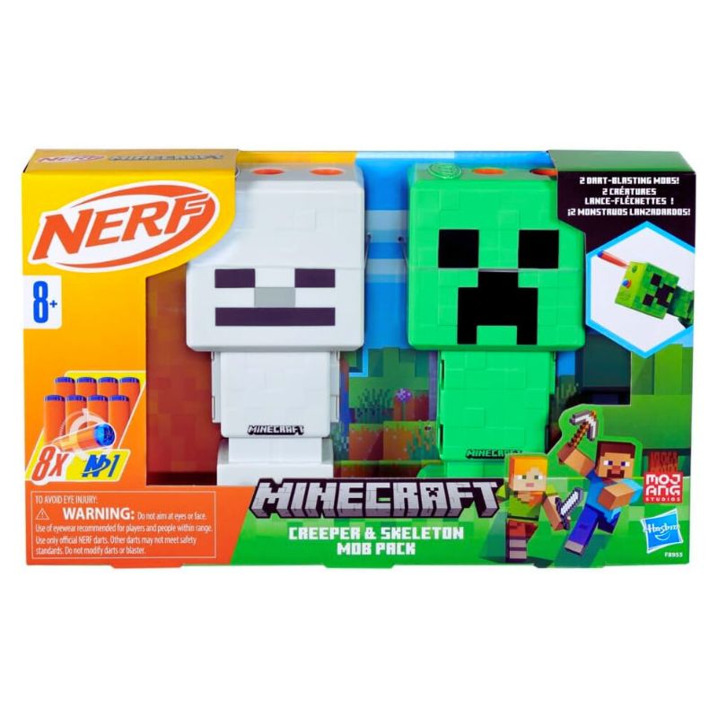 Nerf Minecraft Creeper & Skeleton Mob Pack.jpg